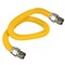 Flextron Gas Line Hose 5/8'' O.D.x72'' Len 3/4" FIP Fittings Yellow Coated Stainless Steel Flexible Connector FTGC-YC12-72O - alternate 1